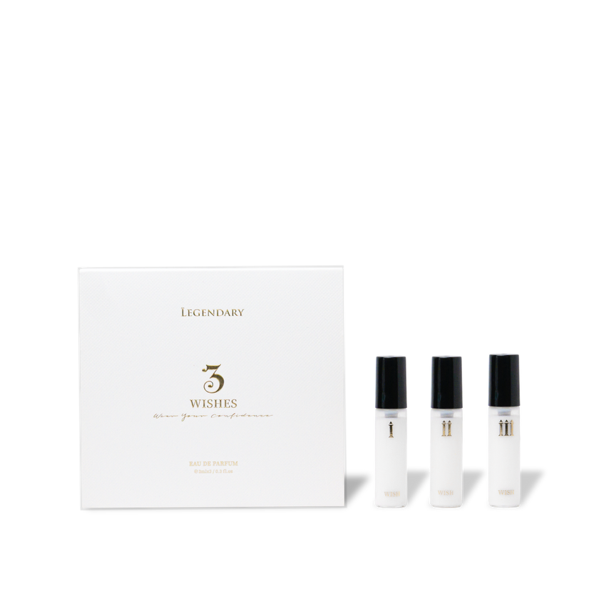 マレーシア発「Legendary」の3本セット香水　3 Wishes」 3 Wishes Travel Kit